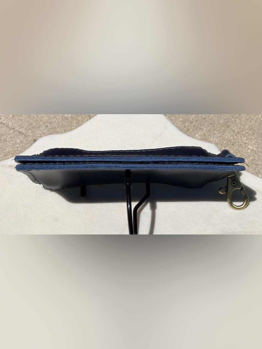 Sabrina Wallet Portland Leather Cowboy Blue NWOT - Picture 8 of 11